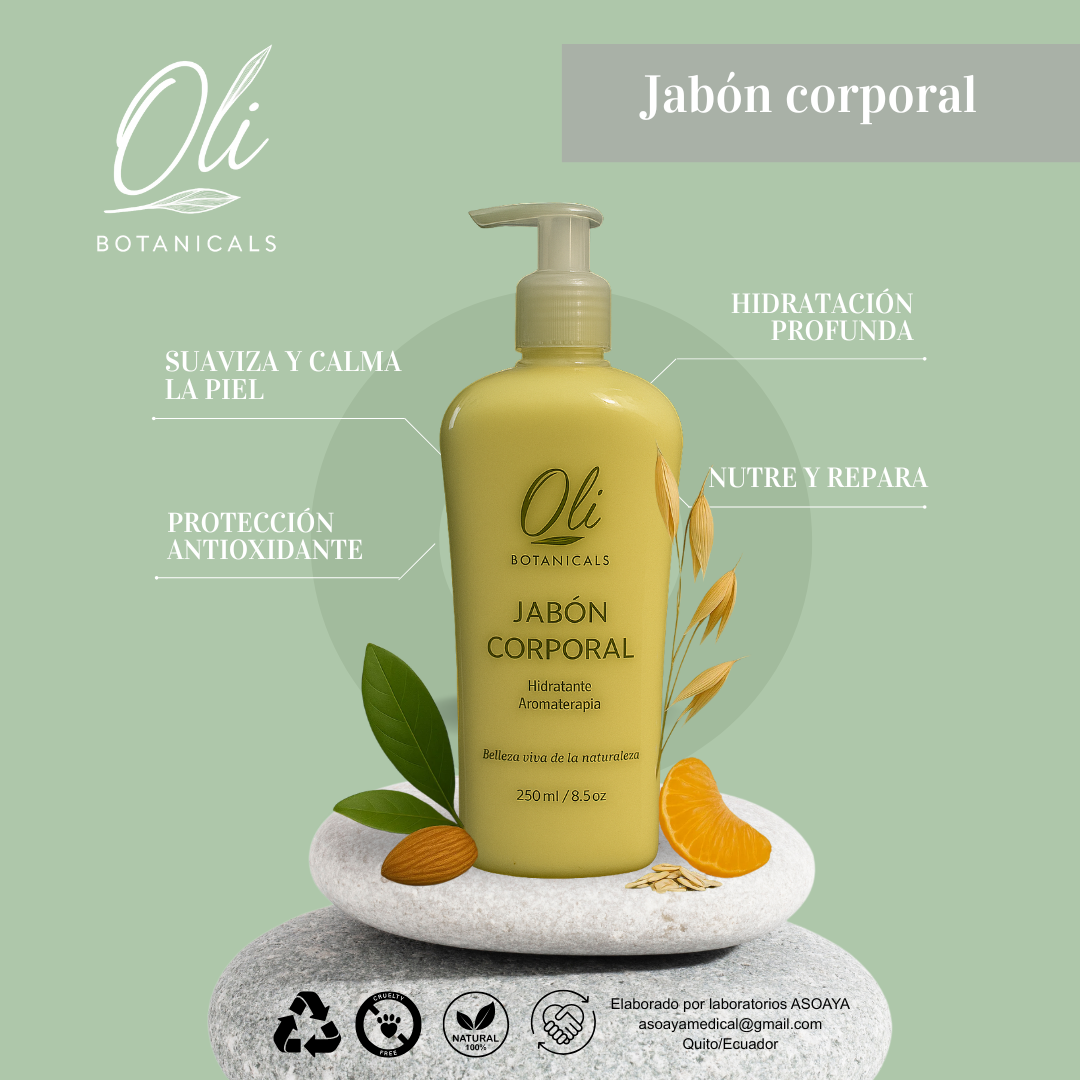 Jabón Corporal Natural de Almendras.